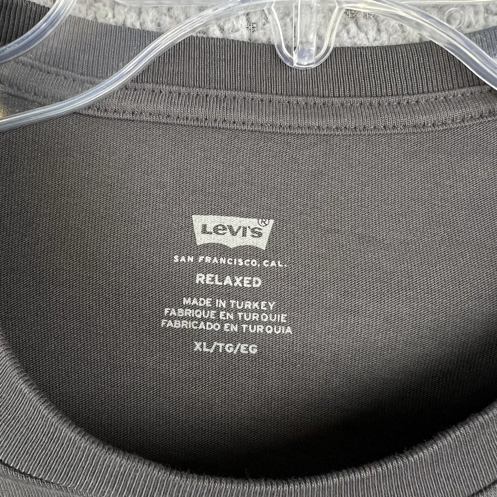 Levi's Shirt Mens XL Gray Long‎ Sleeve Relaxed Fit Graphic Logo NWT​